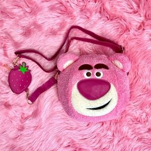Loungefly Disney Parks Lotso Toy Story Strawberry Scented Crossbody Bag